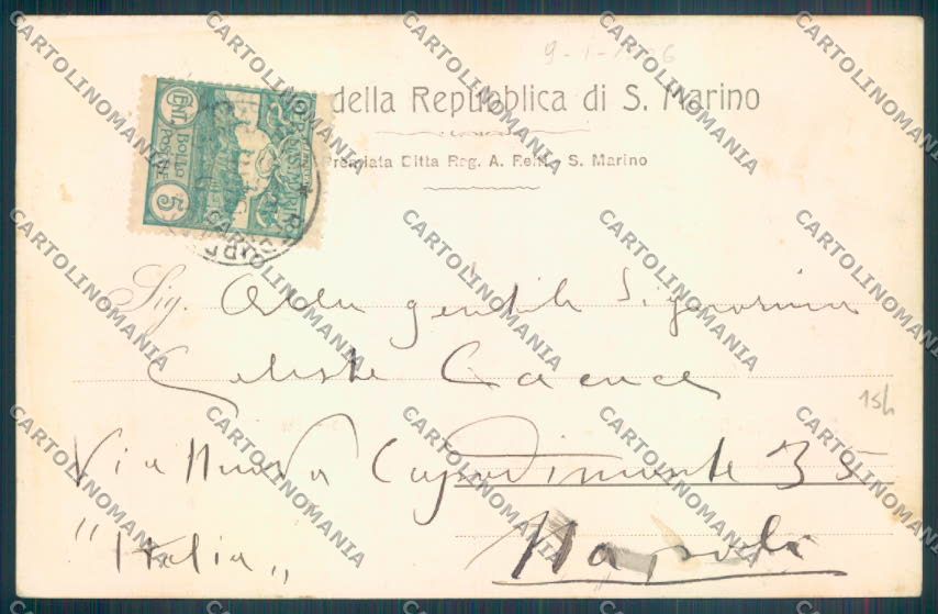 San Marino cartolina ZT2543 – retro
