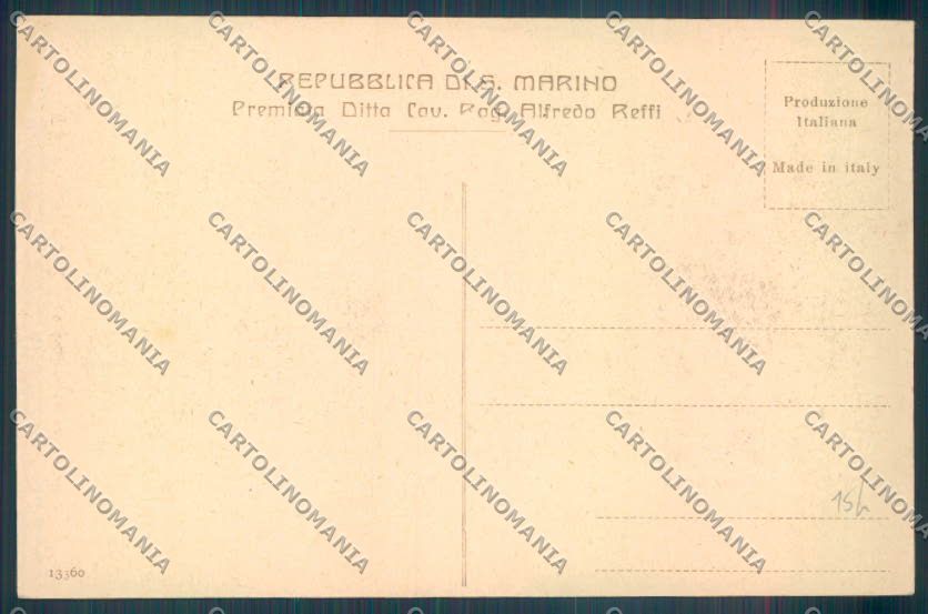 San Marino Costumi cartolina ZT2546 – retro