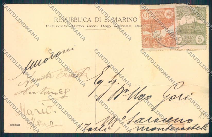 San Marino cartolina ZT2547 – retro