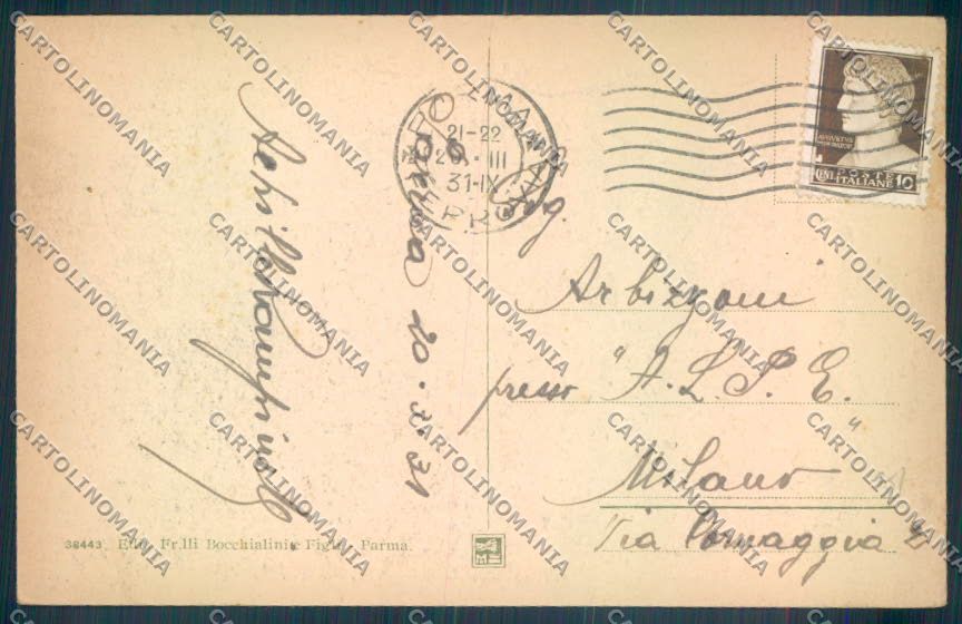 Parma Città Scuola Militare cartolina ZT2685 – retro