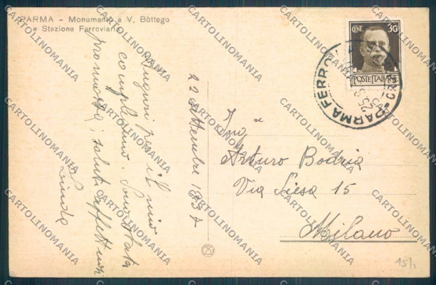 Parma Città Stazione cartolina ZT2695 – retro