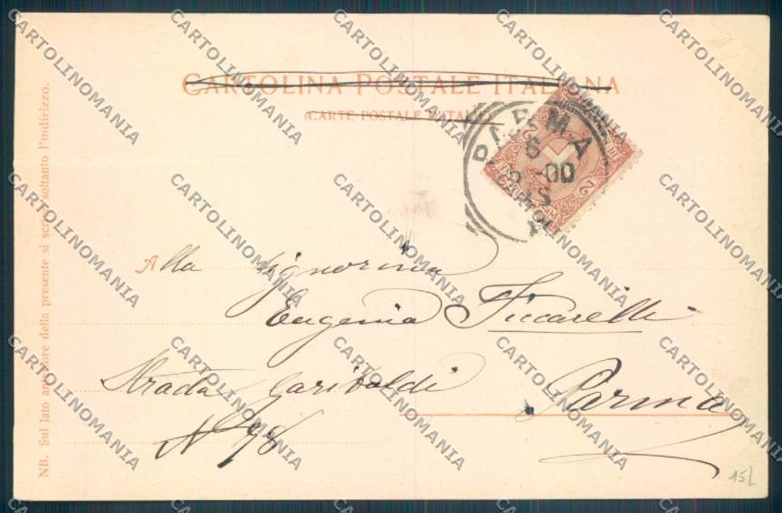 Parma Città 1900 Teatro cartolina ZT2698 – retro