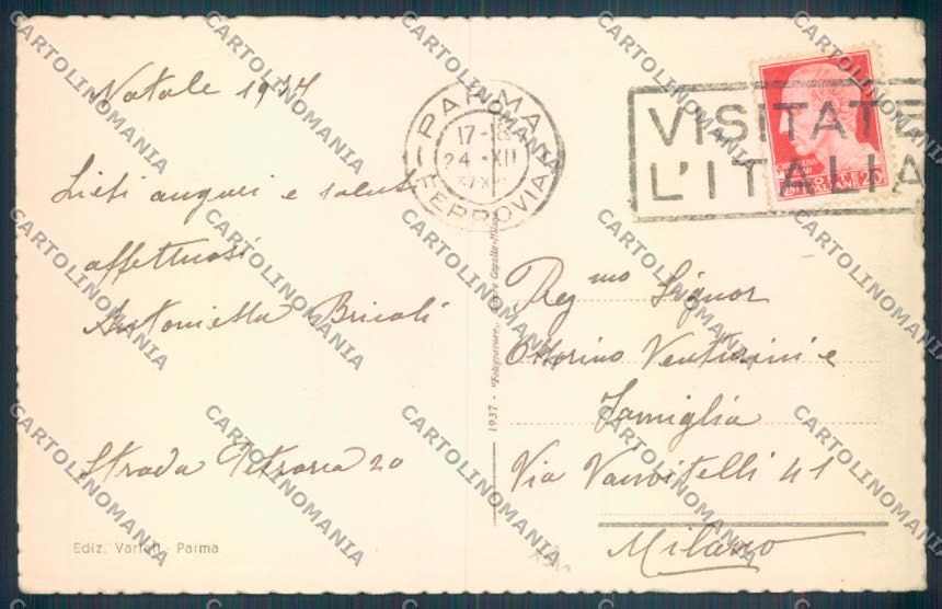 Parma Città Tram cartolina ZT2704 – retro