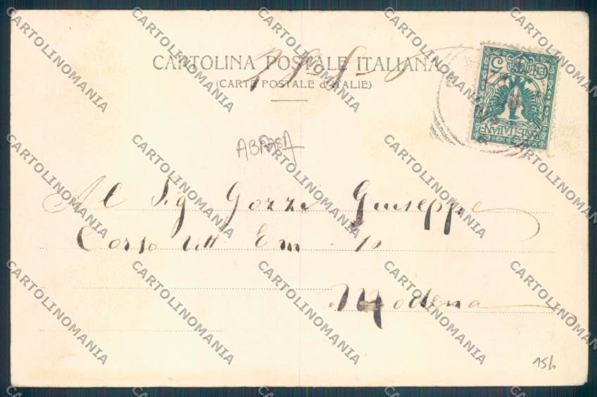Parma Città ABRASA cartolina ZT2705 – retro