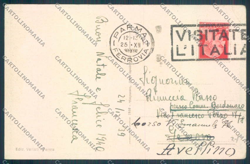Parma Città Stazione PIEGA cartolina ZT2764 – retro