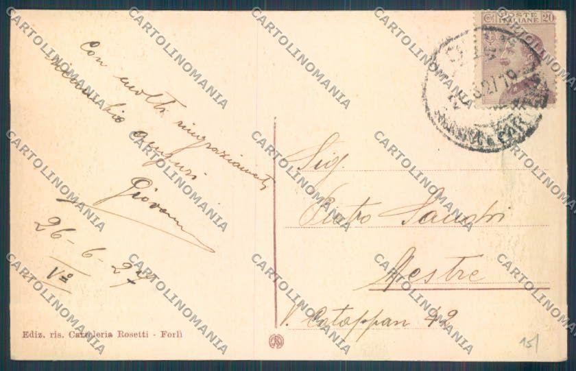 Forlì Città cartolina ZT2800 – retro