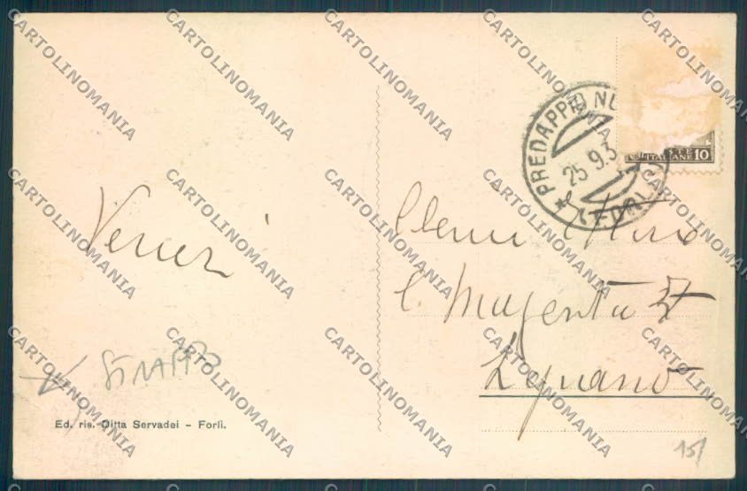 Forlì Cesena Predappio Mussolini STRAPPO cartolina ZT2842 – retro