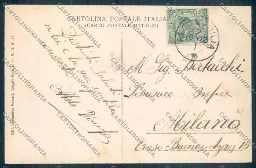 Reggio Emilia Città Teatro cartolina ZT2892 – retro