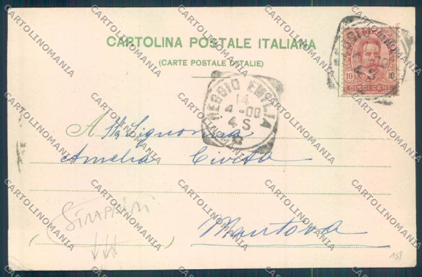 Reggio Emilia Città Teatro STRAPPINI cartolina ZT2928 – retro