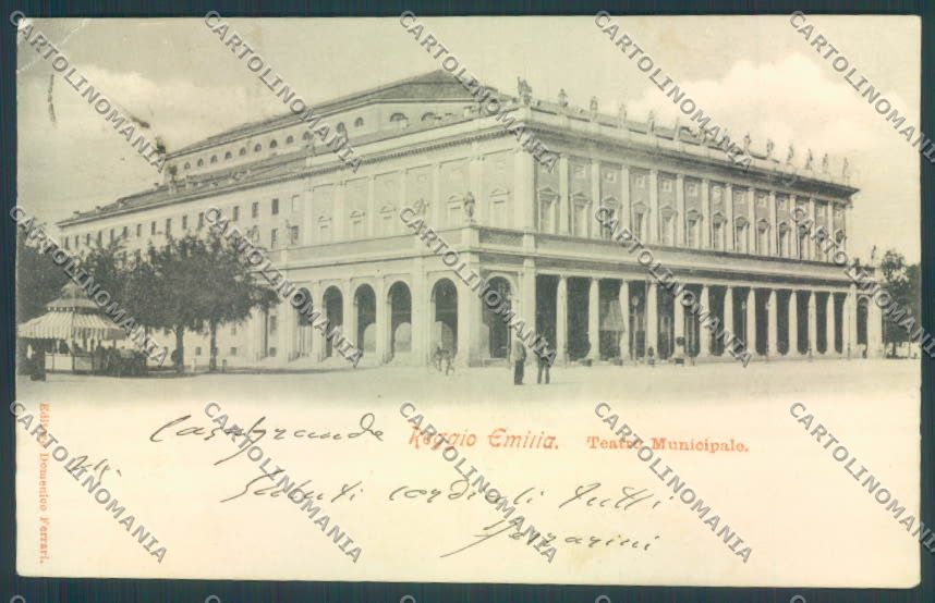 Reggio Emilia Città Teatro PIEGA cartolina ZT2934 – fronte