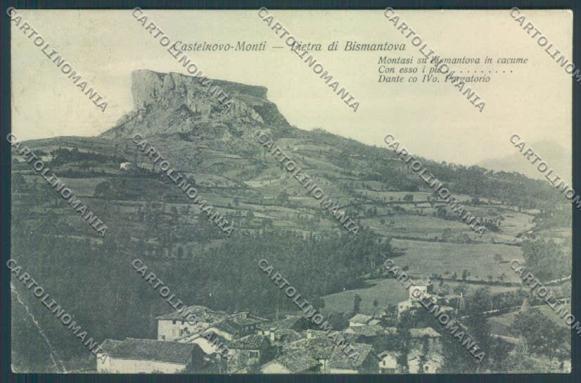Reggio Emilia Castelnovo ne Monti Bismantova Dante PIEGA cartolina ZT2983 – fronte