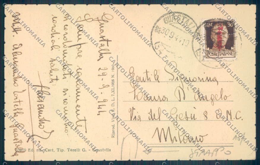 Reggio Emilia Guastalla STRAPPO cartolina ZT2986 – retro