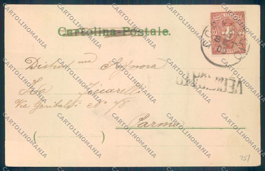 Reggio Emilia Correggio cartolina ZT3001 – retro
