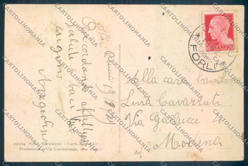 Rimini Città cartolina ZT3014 – retro
