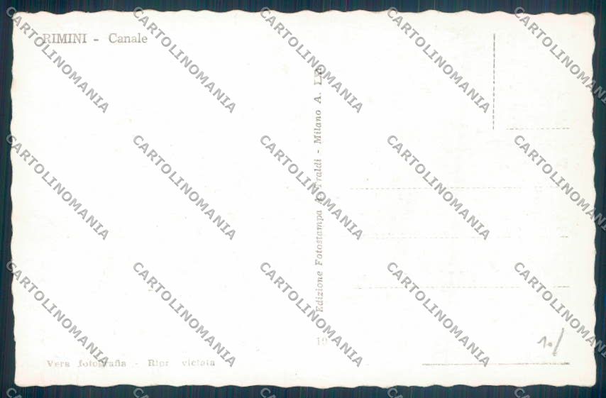 Rimini Città Barca Foto cartolina ZT3039 – retro