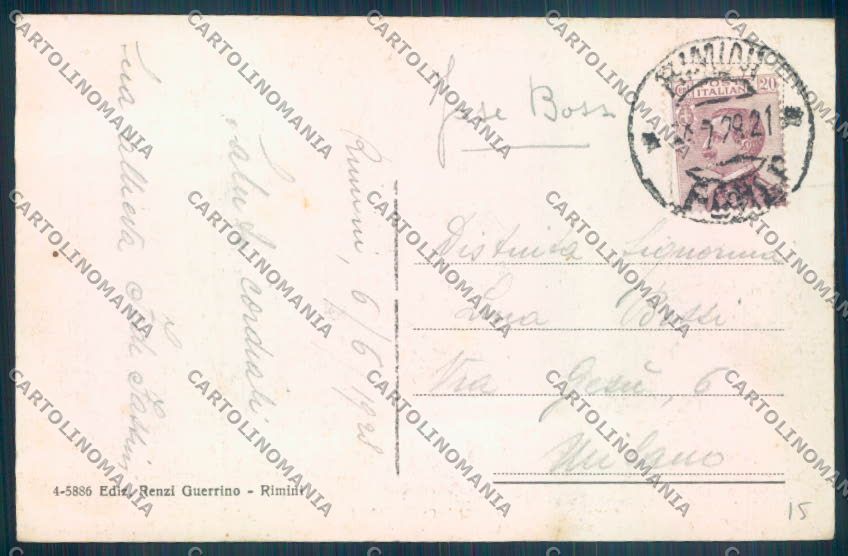 Rimini Città cartolina ZT3042 – retro