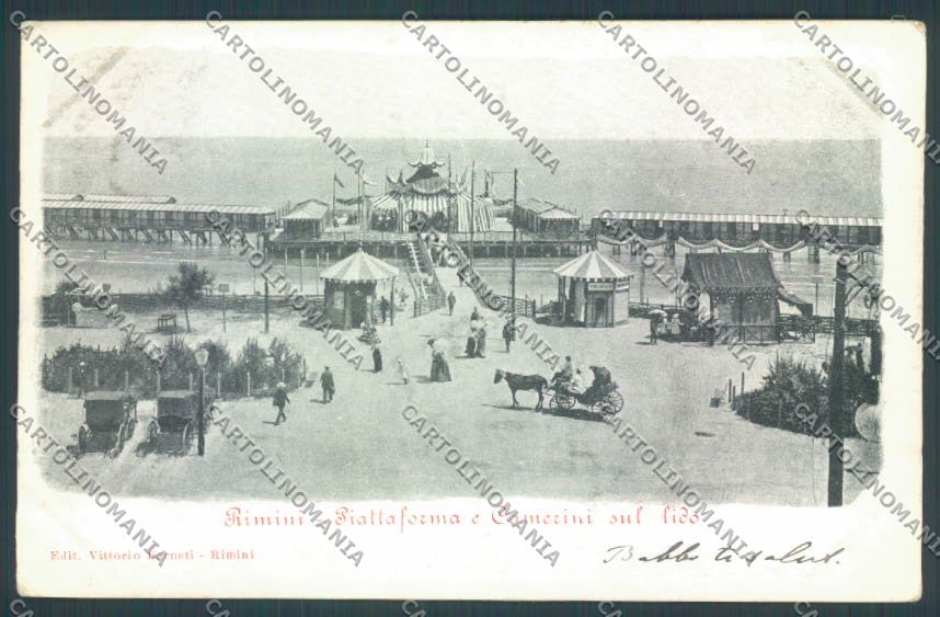 Rimini Città Calesse Alterocca cartolina ZT3053 – fronte