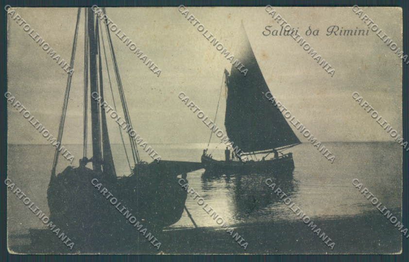 Rimini Città Barca cartolina ZT3054 – fronte