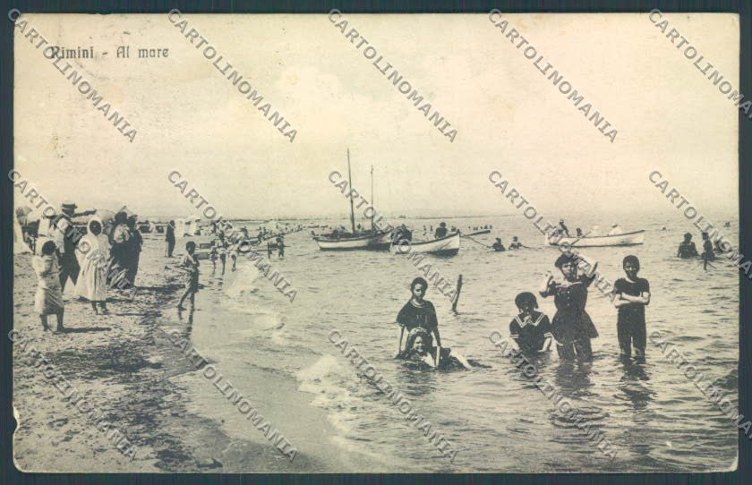 Rimini Città Barca ABRASA cartolina ZT3055 – fronte