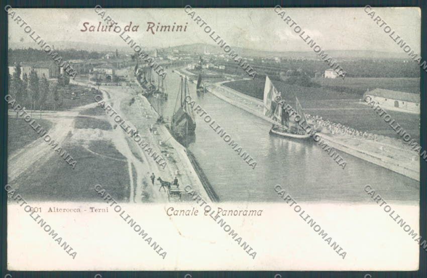 Rimini Città Barca Alterocca cartolina ZT3058 – fronte