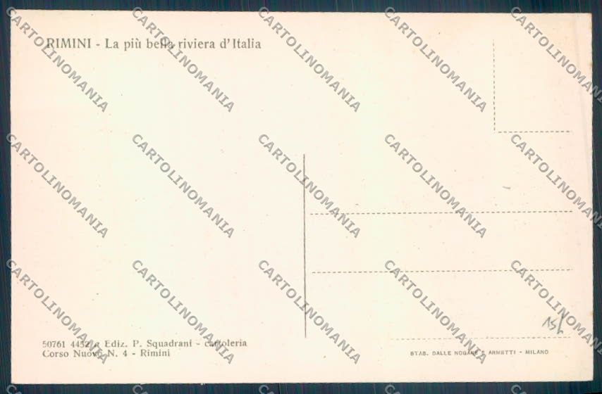 Rimini Città Barca cartolina ZT3061 – retro