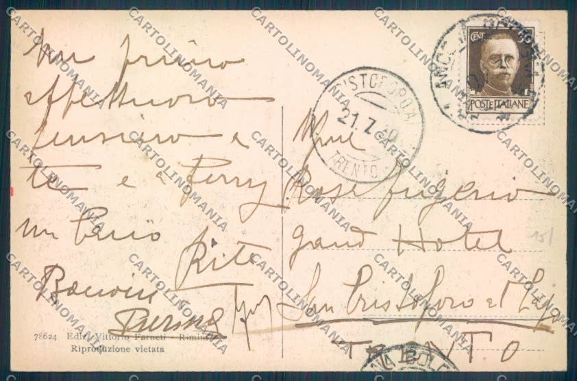 Rimini Città cartolina ZT3066 – retro