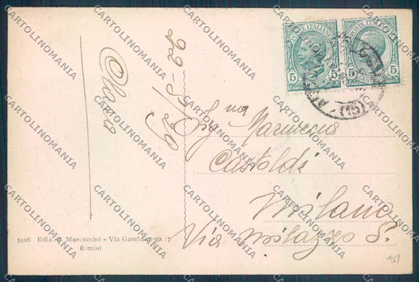 Rimini Città cartolina ZT3067 – retro