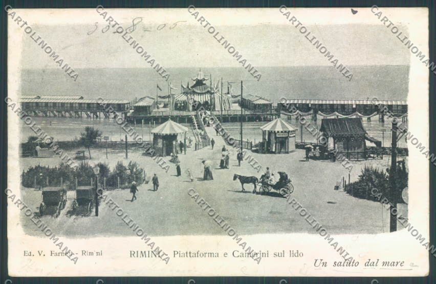 Rimini Città Calesse cartolina ZT3102 – fronte