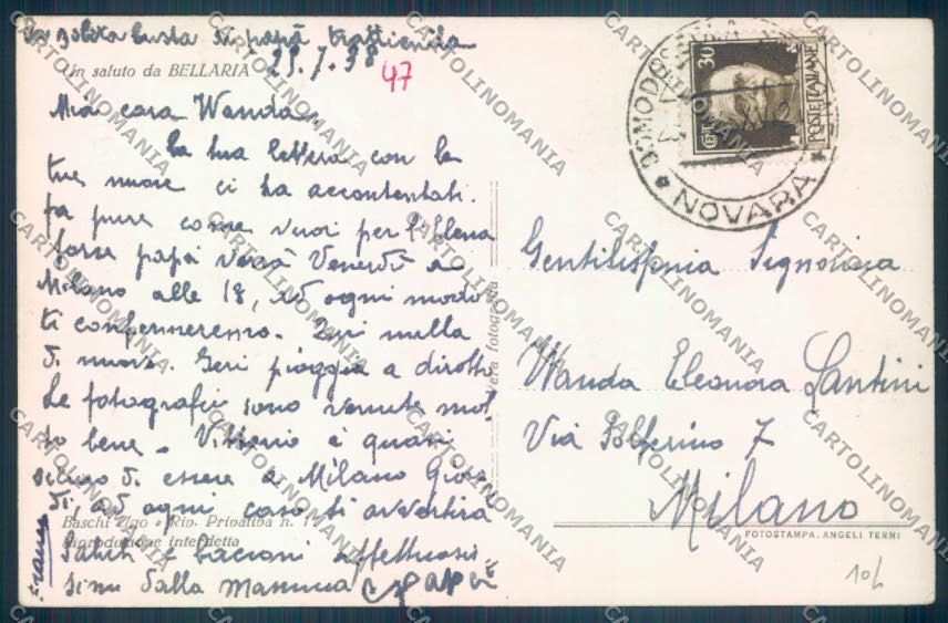 Rimini Bellaria Igea Marina Foto cartolina ZT3151 – retro