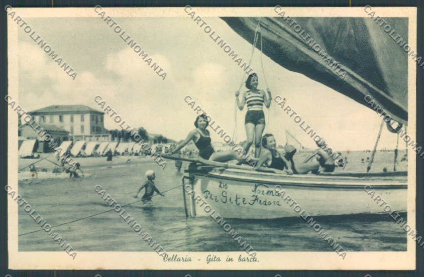 Rimini Bellaria Igea Marina Barca cartolina ZT3163 – fronte