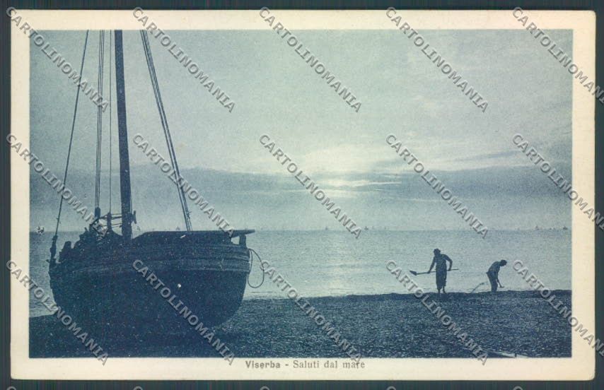 Rimini Viserba Barca cartolina ZT3191 – fronte
