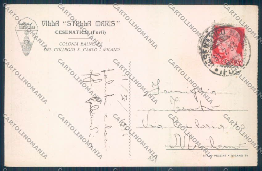 Forlì Cesena Cesenatico cartolina ZT3200 – retro
