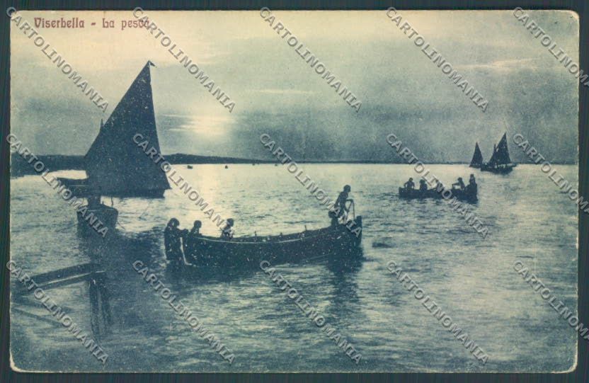 Rimini Viserbella Barca cartolina ZT3207 – fronte