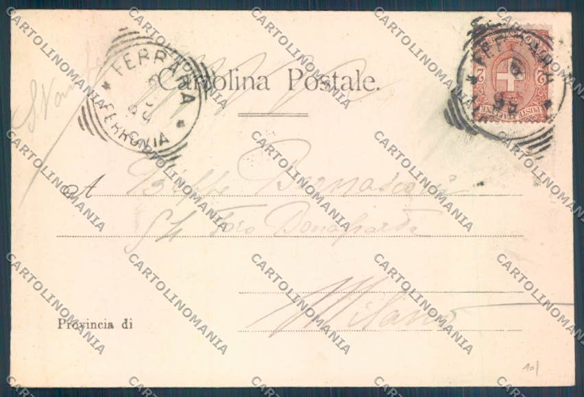 Ferrara Città 1899 cartolina ZT3226 – retro