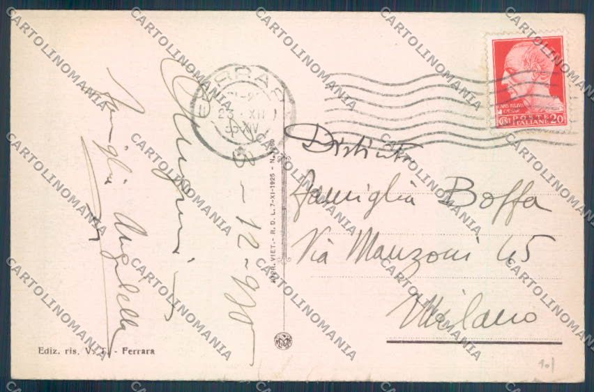Ferrara Città Mercato cartolina ZT3227 – retro