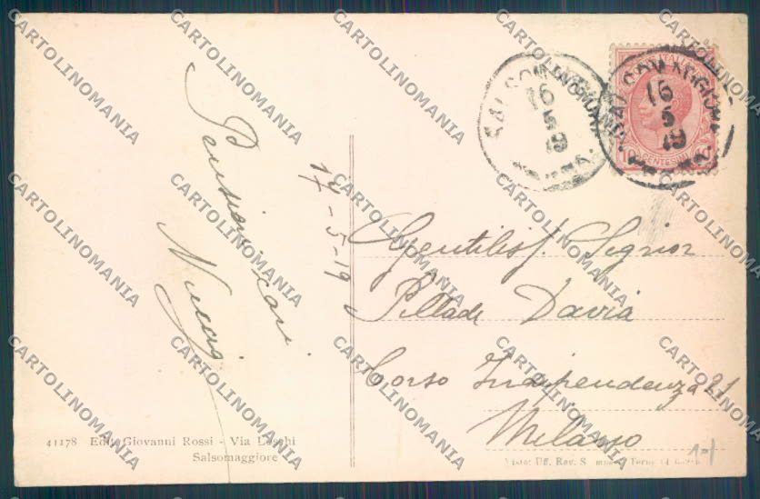 Parma Salsomaggiore Terme cartolina ZT3332 – retro