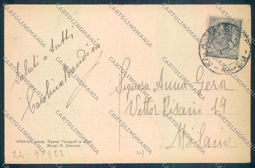 Parma Salsomaggiore Terme cartolina ZT3335 – retro