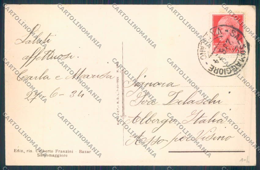 Parma Salsomaggiore Terme cartolina ZT3367 – retro