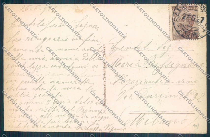 Parma Salsomaggiore Terme cartolina ZT3370 – retro