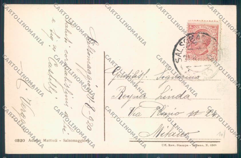 Parma Salsomaggiore Terme cartolina ZT3373 – retro