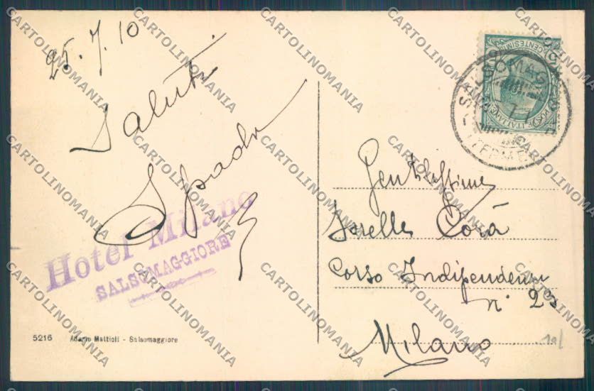 Parma Salsomaggiore Terme cartolina ZT3374 – retro