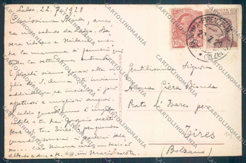 Parma Salsomaggiore Terme cartolina ZT3378 – retro