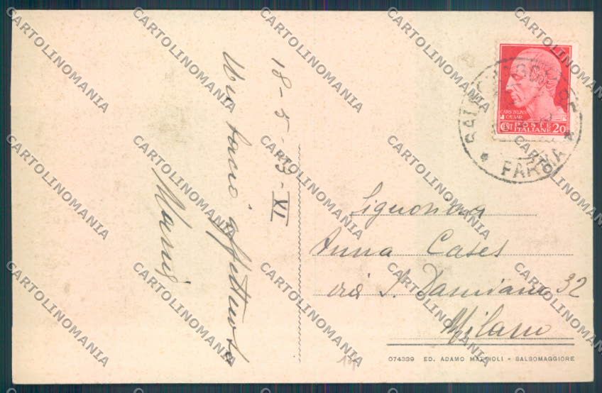 Parma Salsomaggiore Terme cartolina ZT3382 – retro