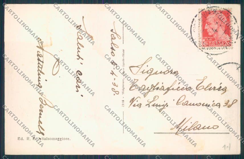 Parma Salsomaggiore Terme cartolina ZT3386 – retro
