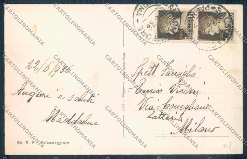 Parma Salsomaggiore Terme cartolina ZT3387 – retro