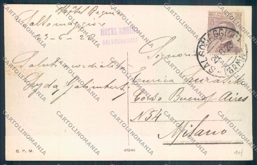 Parma Salsomaggiore Terme cartolina ZT3390 – retro