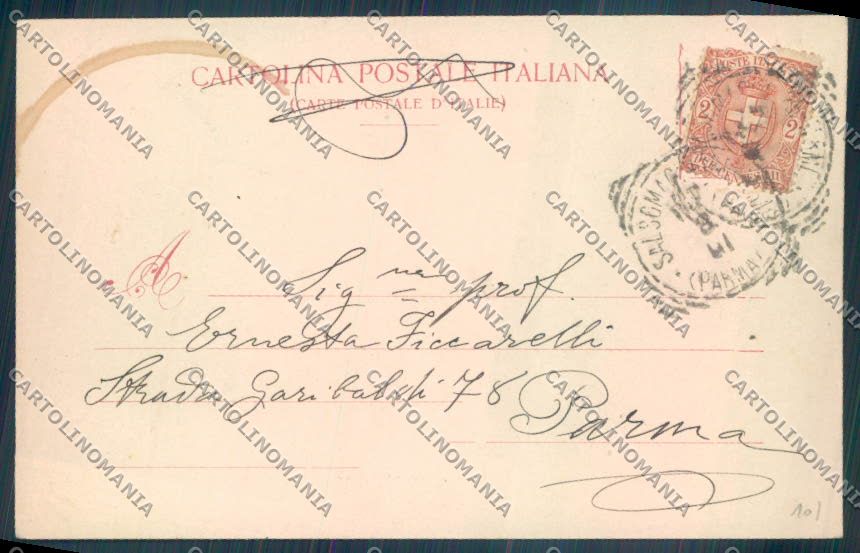 Parma Salsomaggiore Terme cartolina ZT3403 – retro