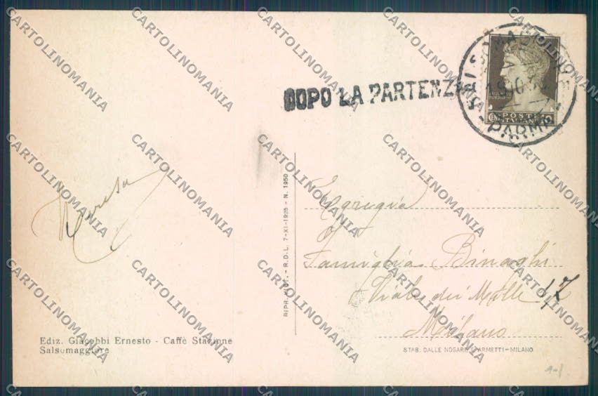 Parma Salsomaggiore Terme cartolina ZT3407 – retro