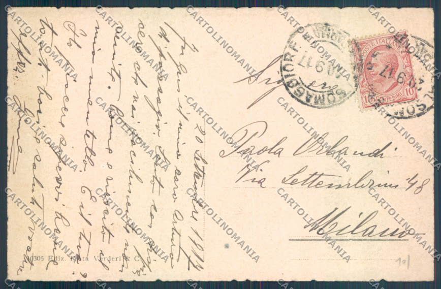 Parma Salsomaggiore Terme cartolina ZT3412 – retro