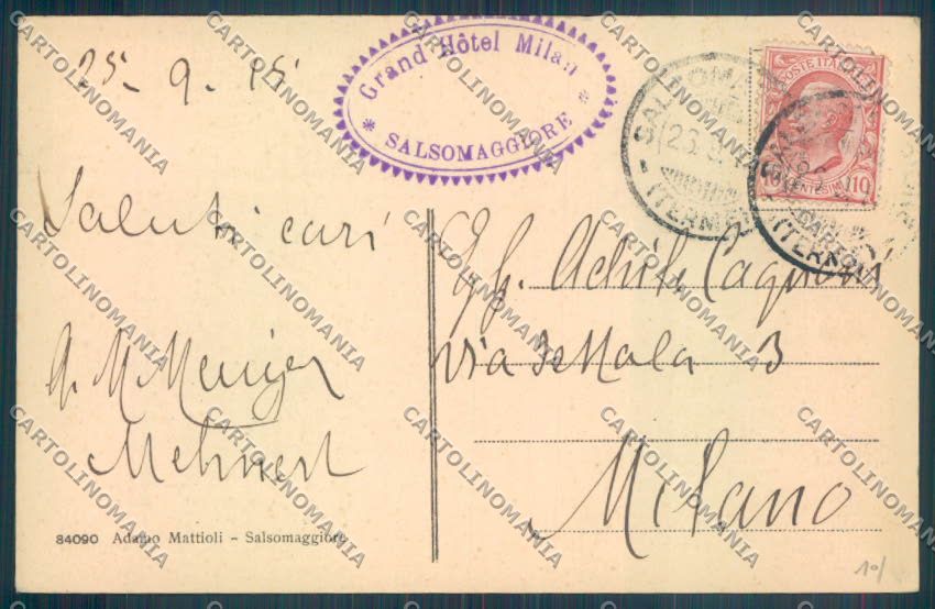 Parma Salsomaggiore Terme cartolina ZT3434 – retro